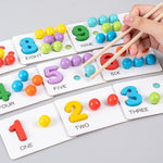 NUMBER COGNITIVE OPERATION BEAD MATCHING GAME