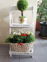 WOODEN FLOWER STAND -  | JIAG STORE Lifestyle Home Improvement