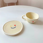 SMILEY CUP WITH PLATE -  | JIAG STORE Lifestyle Home Improvement