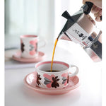 RETRO WIDE MOUTH CUP WITH PLATE -  | JIAG STORE Lifestyle Home Improvement