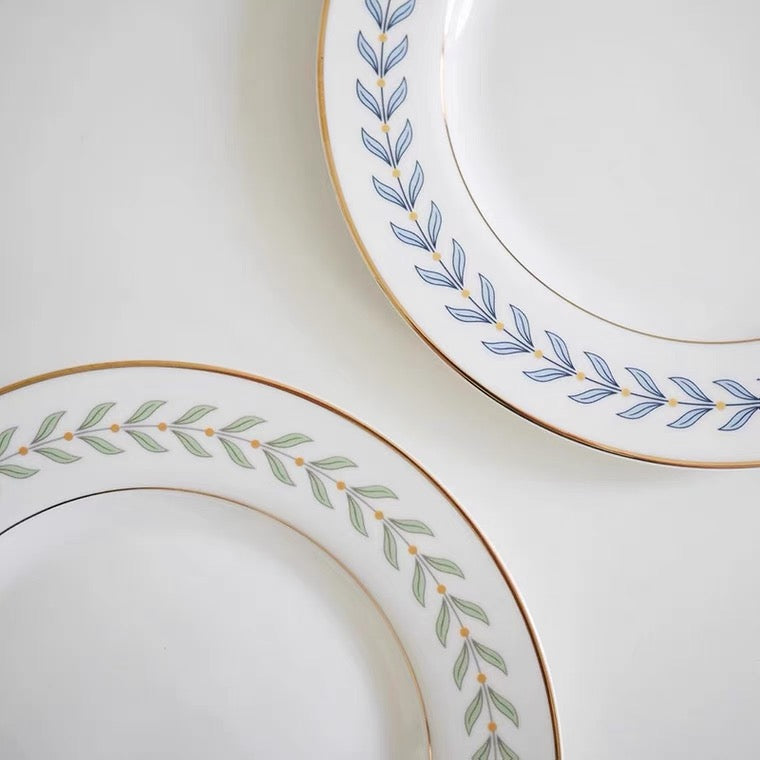 INS GOLD LINE  LEAF PLATE -  | JIAG STORE Lifestyle Home Improvement