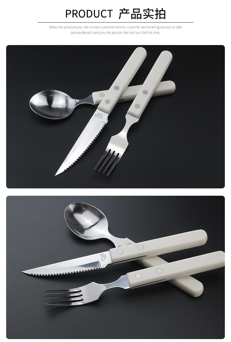 STAINLESS STEEL STEAK CUTLERY ( 3pcs/SET) -  | JIAG STORE Lifestyle Home Improvement