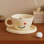 SMILEY CUP WITH PLATE -  | JIAG STORE Lifestyle Home Improvement